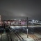 雲に映る夜の光