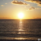 海に沈む夕日