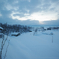 -7℃、日の出まえの鶴沼／北海道・浦臼町