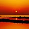 静寂の夕景　能登は百浦漁港