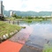 散歩道が水没