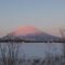 夕焼けの羊蹄山