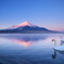 富士山の朝焼け