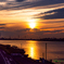 手賀沼夕景..(’23.06.04）