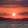 浅虫温泉の夕日