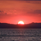 浅虫温泉の夕日