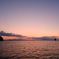 浅虫温泉の夕日
