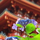 五重塔と紫陽花