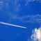 豪快な飛行機雲