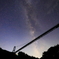 天の川がクロスする真夏の竜神大吊橋