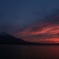 突然の夕焼け