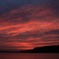 陽が沈んだ後に突然夕焼け空に