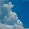 夏雲と飛行機