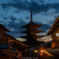 八坂の塔⑦午後7時33分。