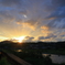 近所の夕日