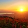 琵琶湖の夕景を伊吹山から