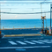 海沿いの踏切