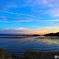 浜名湖の夕暮れ