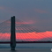 銚子大橋と夕日