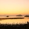 湖北夕景　～季節外れの黄砂の日2～