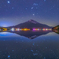 山中湖冬の鏡