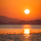 2024年元旦の夕日