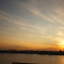 お台場　the SOHO屋上からの夕日