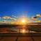 木津川の夕陽