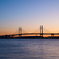 Sunrise over the bay bridge