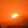 富士山に沈む夕陽②