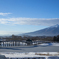 岩木山を望む