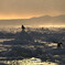 流氷の朝