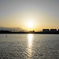 谷津干潟の夕焼け