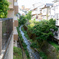 住宅街を流れる小川