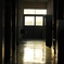 夕日　＜学校・廊下＞