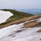 残雪と朝日連峰