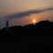 灯台と夕陽