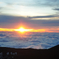 ４２００mの夕日
