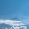 珍しい6月の富士山(雪)