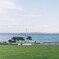芝生と海