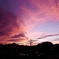 束の間の夕焼け