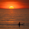 Surfer in morning RED