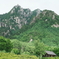 みずがき山の絶壁