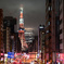 tokyo tower: on a night after rain