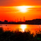 夕陽滲む夕暮れ..