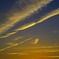 暑い太陽が沈みゆく頃