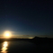 摩周湖で月と星との出会い