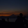 夕焼けの富士山