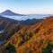 紅葉と雲海