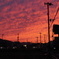 夕焼けに照らされた雲